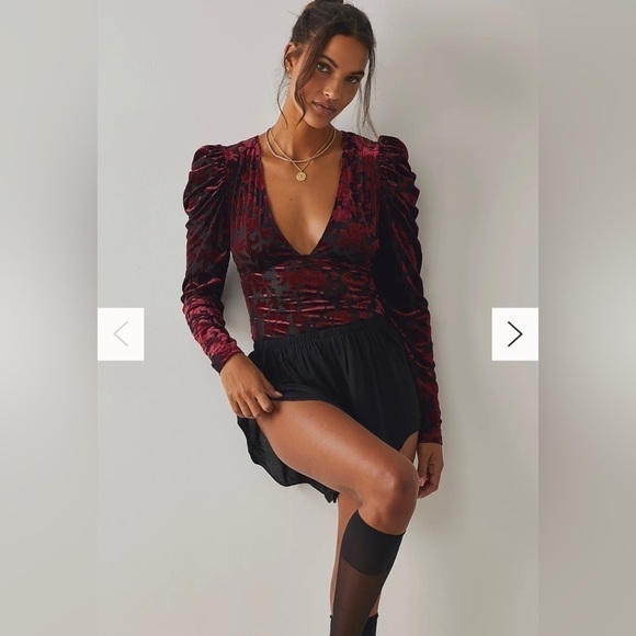 NWT Free People Magic Hour Bodysuit in Midnight combo - Picture 1 of 4